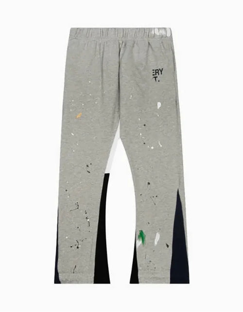 Load image into Gallery viewer, Men'S Designer Spring Graffiti-Print Sports Trousers: Letter-Print, Colour-Blocked, Drawstring, Splash-Paint Street Style
