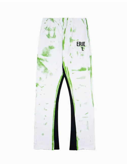 Load image into Gallery viewer, Men'S Designer Spring Graffiti-Print Sports Trousers: Letter-Print, Colour-Blocked, Drawstring, Splash-Paint Street Style
