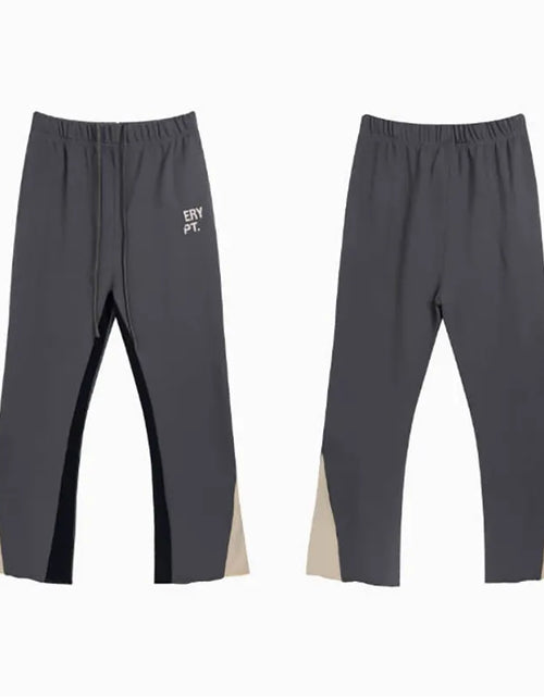 Load image into Gallery viewer, Men'S Designer Spring Graffiti-Print Sports Trousers: Letter-Print, Colour-Blocked, Drawstring, Splash-Paint Street Style

