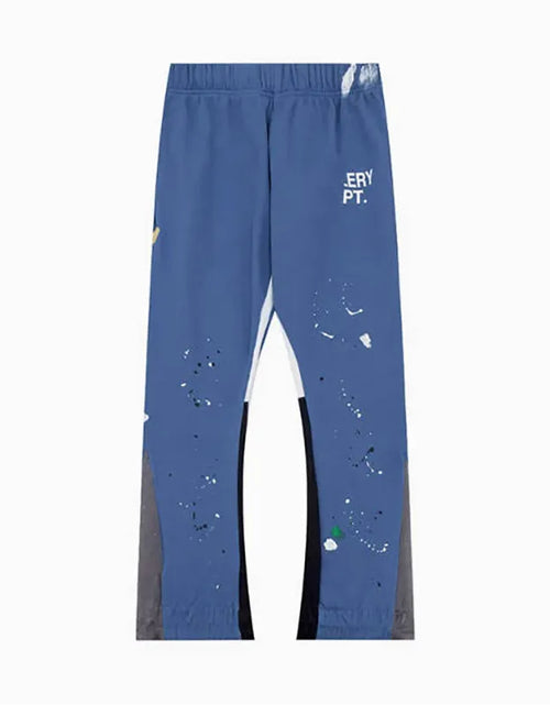 Load image into Gallery viewer, Men'S Designer Spring Graffiti-Print Sports Trousers: Letter-Print, Colour-Blocked, Drawstring, Splash-Paint Street Style
