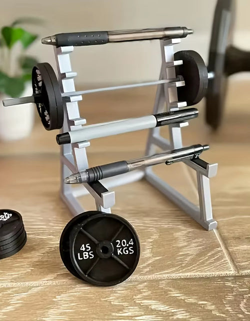 Load image into Gallery viewer, Barbell Pen Holder Gym Themed Desktop Pen Holder Office Stationery Storage Box Student Birthday Gift Desktop Decoration
