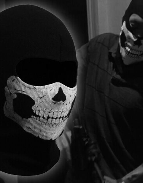 Load image into Gallery viewer, Motorcycle Game Balaclava Hood Ghost Skull Full Face Cover CS Halloween Mask US
