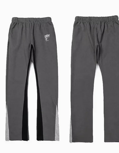 Load image into Gallery viewer, Men'S Designer Spring Graffiti-Print Sports Trousers: Letter-Print, Colour-Blocked, Drawstring, Splash-Paint Street Style
