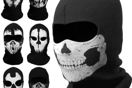 Motorcycle Game Balaclava Hood Ghost Skull Full Face Cover CS Halloween Mask US