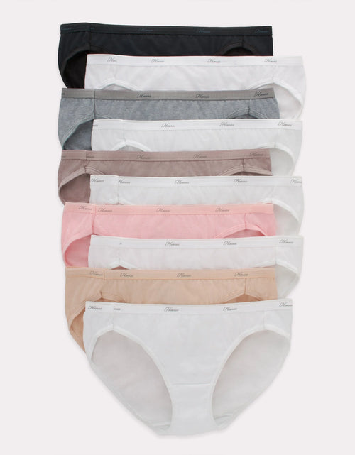 Load image into Gallery viewer, Women'S Cotton Bikini Underwear, Cool Comfort, 10-Pack Assorted 8
