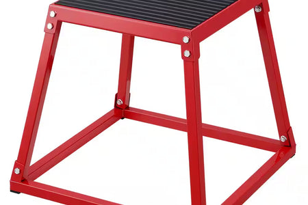 Plyometric Jump Box, 18 In. Plyo Box, Steel Plyometric Platform and Jumping Agility Box, Anti-Slip Fitness Exercise Box