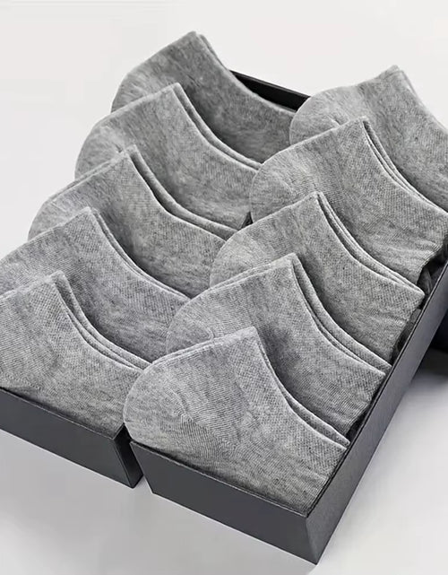 Load image into Gallery viewer, 10/20/40 Pairs Men'S Boat Socks Business Sport Sweat Absorption Mature Summer Autumn Solid Color Versatile Ankle Socks
