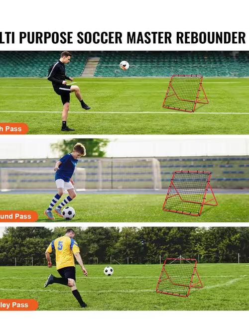 Load image into Gallery viewer, Soccer Rebounder Rebound Net, 39 In. X 39 In., Portable Football Training Gift, Adjustable Angles, for All Ages
