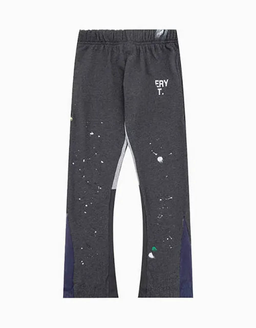 Load image into Gallery viewer, Men'S Designer Spring Graffiti-Print Sports Trousers: Letter-Print, Colour-Blocked, Drawstring, Splash-Paint Street Style
