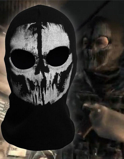 Load image into Gallery viewer, Motorcycle Game Balaclava Hood Ghost Skull Full Face Cover CS Halloween Mask US
