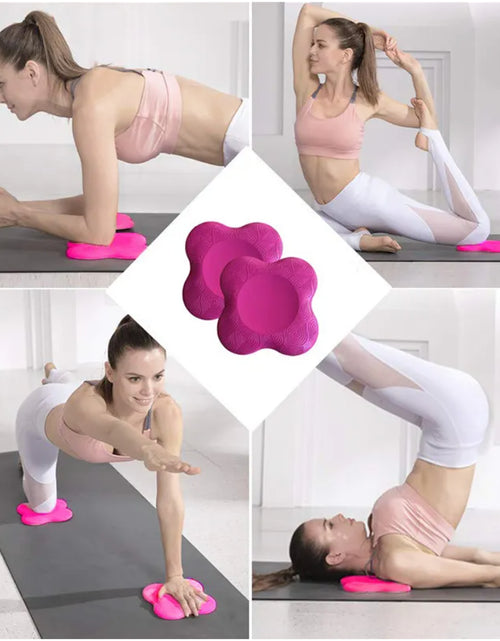 Load image into Gallery viewer, 2 Pack Yoga Knee Cushions Thick Balance Pads for Knees Elbows Wrists Head
