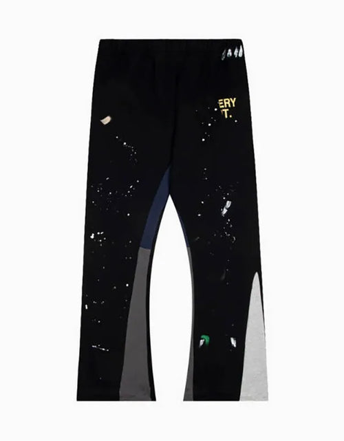 Load image into Gallery viewer, Men'S Designer Spring Graffiti-Print Sports Trousers: Letter-Print, Colour-Blocked, Drawstring, Splash-Paint Street Style
