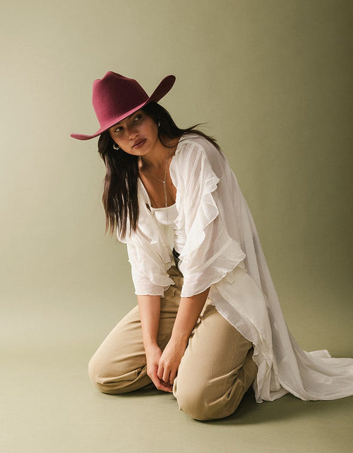 Load image into Gallery viewer, Teddy Cattleman Cowboy Hat
