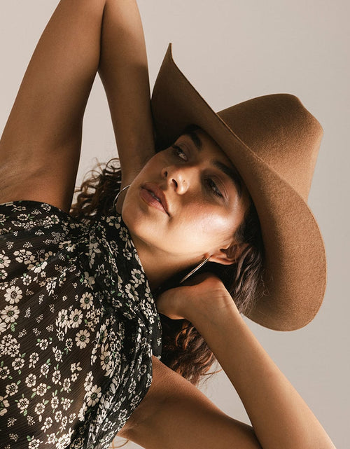 Load image into Gallery viewer, Teddy Cattleman Cowboy Hat
